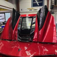 Motor-Sichtfenster Heckabdeckung – Corvette C8 Convertible (Carbon Flash)